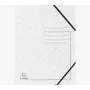 Exacompta elastinis aplankas A4 baltas Colorspan 355g/m² be atvartų