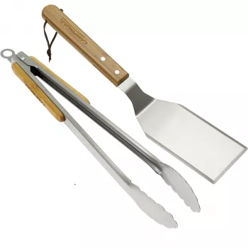 Campingaz Grillbesteck Duo – Mentele ir Žnyplės iš Nerūdijančio Plieno