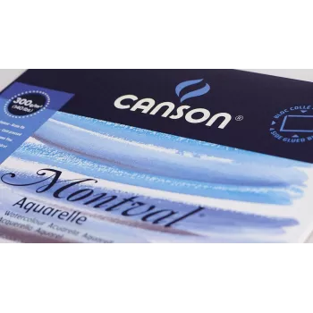 Canson Montval akvarelinio popieriaus bloknotas 30 x 40 cm 300 gsm šaltas presavimas 12 lapų