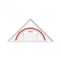 Maped Study 16 cm Liniuotė Trikampė – Skaidrus Polistirolas – 45°/45°/90° Trikampis