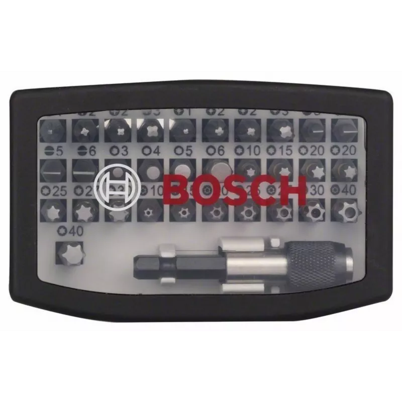 Bosch Accessories 2607017564 Bit Set 32-Piece Screwdriver Bit Set with Magnetic Holder