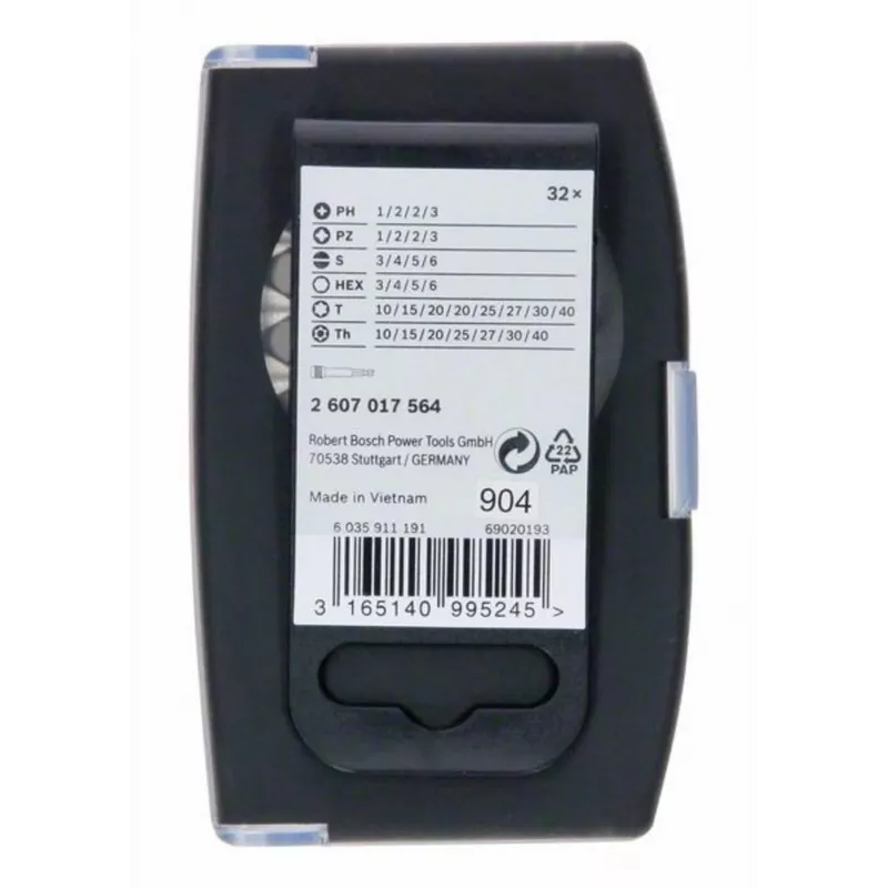 Bosch Accessories 2607017564 Bit Set 32-Piece Screwdriver Bit Set with Magnetic Holder