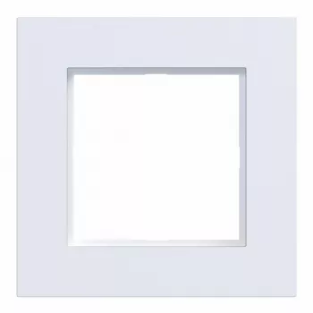 Hager A.8 1-Gang Cover Frame Light White Matt WAD8100WM