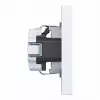 Hager WAS1120WG Kištukinis lizdas su uždedamu dangteliu, A.1 Design Line, šviesiai balta blizgi, IP44, 16A, 250V, bevaržčiai gnybtai