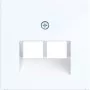 Hager Ax/Cx Central Plate Light White Glossy WAF1108WG