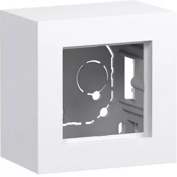 Hager A.8 1-Gang Cover Frame Light White Glossy WAD8110WG