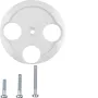 Hager Centrinė detalė WTF4593PW antenos lizdui 3 skylės 1930/Glass Polar White