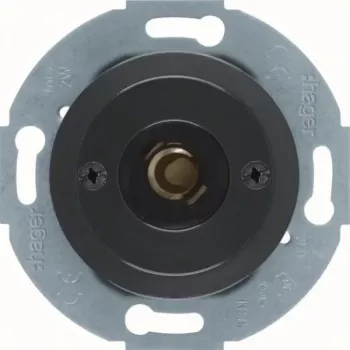Hager Push Button 1930/Glass Black WTE5182BG