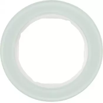 Hager WLD9100GW R.Classic 1-Gang Glass Cover Frame Polar White