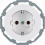 Hager WLS1100WG SCHUKO lizdas R.Classic poliarinė balta blizgi