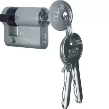 Hager WDA7172 profilio puscilindras, 30/10 mm, žalvaris nikeliuotas, 2 raktai