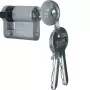 Hager WDA7172 profilio puscilindras, 30/10 mm, žalvaris nikeliuotas, 2 raktai