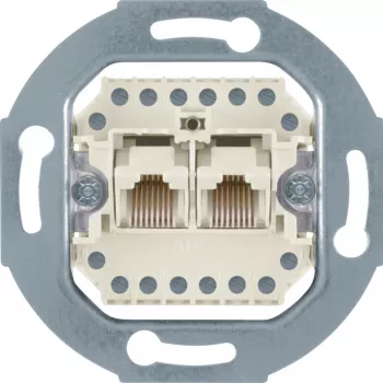 Hager WDF41083 UAE lizdo modulio įdėklas 8/8 kontaktų, baltas