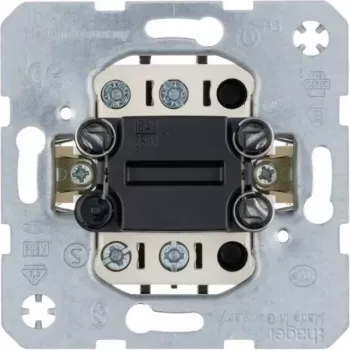 Hager WDE303212 2 polių jungiklio įdėklas paviršiui 16 AX 250 V AC