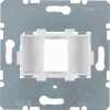 Hager WDF4612W Modular Jack Support Plate 1-Port White