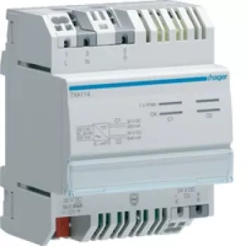 Hager TXA114 KNX Patalpų temperatūros jutiklis -5 iki +45 °C IP20 Baltas