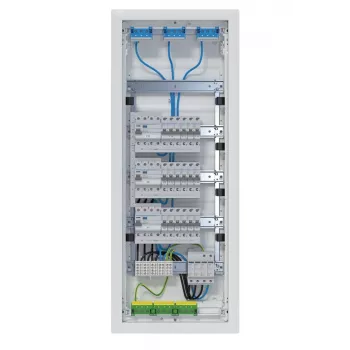 Hager VH60BV1 Volta Cavity Wall Distribution Board 5x12 PLE 60 Modules 3 RCD Circuits White