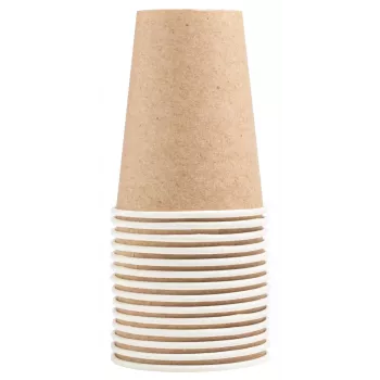 PROnappe 15 kartono puodelis 200 ml, Kraft (89109I)