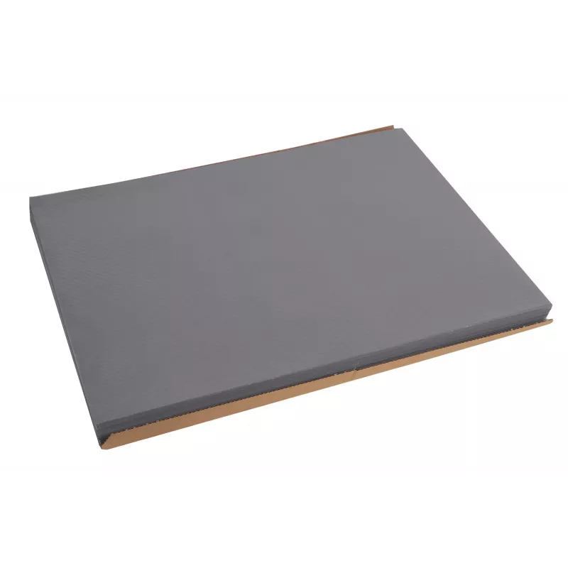 PROnappe vienkartinis padėklas 400 x 300 mm, pilkas, su reljefiniu raštu, lengvai satinuotas popierius