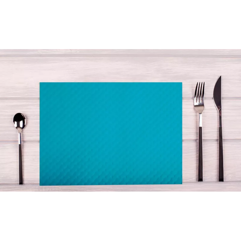 PROnappe 500 Placemats Tiss Lack Turquoise 30.0 x 40,0 cm