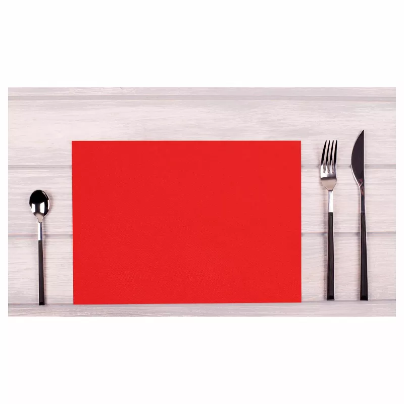PROnappe Disposable Placemat Spunbond 400 x 300 mm Red from Spunbond PP Material 50 g/qm