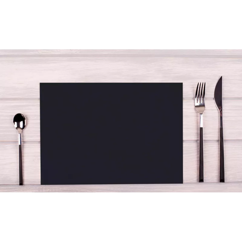 PROnappe Disposable Placemat Spunbond 400 x 300 mm Black Spunbond PP Material 50 g/m²