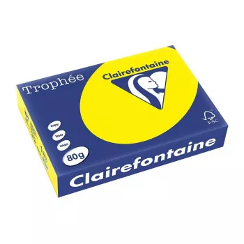 Clairefontaine Trophee Intensiv Kopijavimo Popierius A4 80g 500 Lapų Kanarinė Geltona