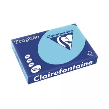 Clairefontaine Trophee Pastel A4 Copy Paper 120g 250 Sheets Blue FSC Certified