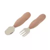 Beaba First Cutlery Set Stainless Steel Praline