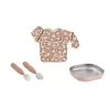 Beaba First Meals 3-in-1 Gift Set (Plate, Cutlery Set, Bib) Savannah Bloom