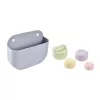 Beaba Silicone Bath Set: Mint/Multi-Colors Toys & Pebble Storage Basket