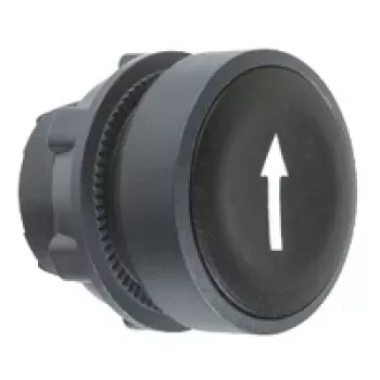 APC ZB5AA335 Harmony XB5 plokščia mygtuko galvutė, juoda, plastikinė, 22 mm montavimas, IP69K