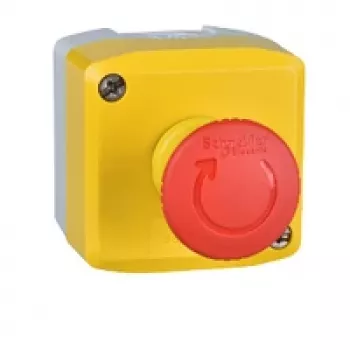 Schneider Electric Harmony XALK Pilna valdymo stotelė su raudona grybo galvutės mygtuku