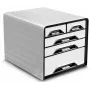 CEP Office Solution Smoove Drawer Box Black/White DIN A4 su 5 stalčiais