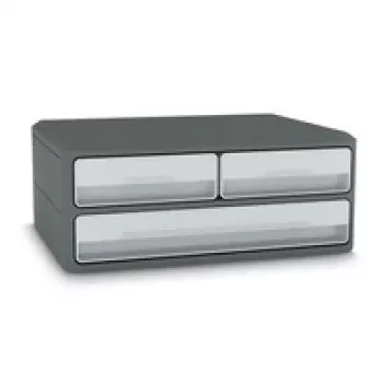 CEP Office Solution MoovUp Drawer Unit Light Grey DIN A4 Landscape A5 Landscape 3 Drawers