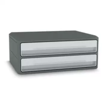 CEP Office Solution MoovUp Drawer Box Light Grey DIN A4 Landscape su 2 stalčiais