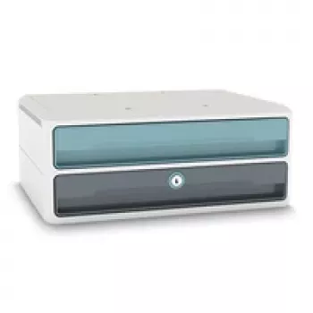 CEP Office Solution MoovUp Drawer Box with Lock Mint Grey DIN A4 Landscape 2