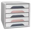 CEP Office Solution Smoove Mineral Drawer Storage Box 5 Drawers Powder Pink Polystyrene