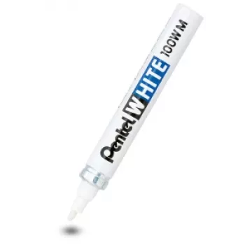 Pentel Permanent Marker 100 W M White