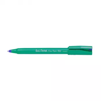 Pentel Fine Point R50 Rollerball Pen - Blue - Fine (0,5 mm) - 12 Pack
