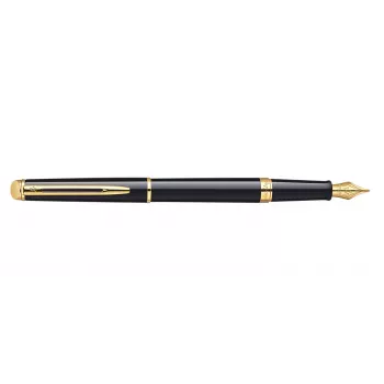 WATERMAN Hémisphère Ballpoint Pen - Blue Lacquer - Chrome Trim - Medium Point - Blue Ink
