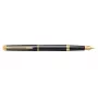 WATERMAN Hémisphère Ballpoint Pen - Blue Lacquer - Chrome Trim - Medium Point - Blue Ink