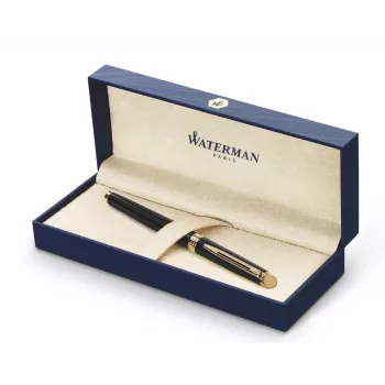 WATERMAN Hémisphère Ballpoint Pen - Blue Lacquer - Chrome Trim - Medium Point - Blue Ink