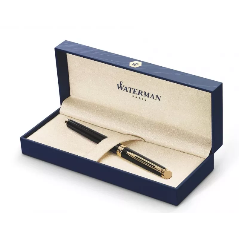 WATERMAN Hémisphère Ballpoint Pen - Blue Lacquer - Chrome Trim - Medium Point - Blue Ink