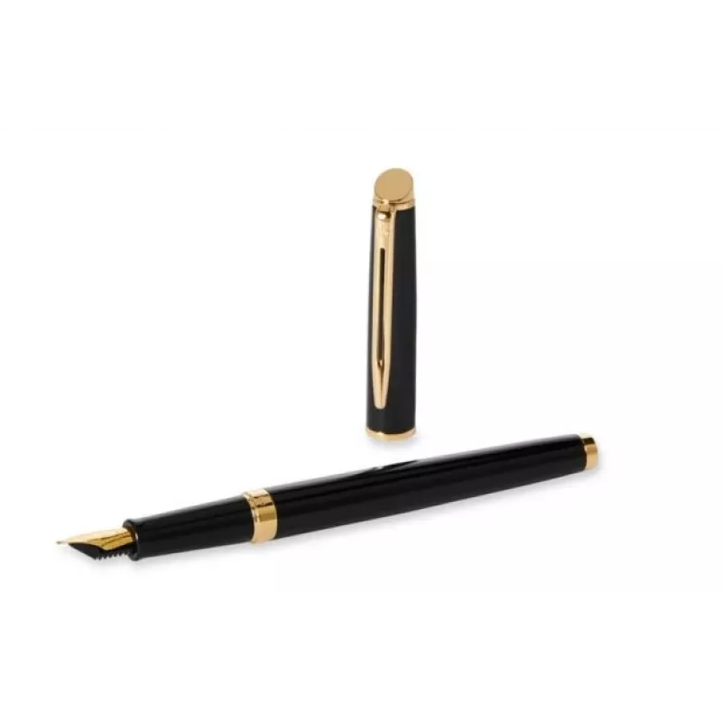 WATERMAN Hémisphère Ballpoint Pen - Blue Lacquer - Chrome Trim - Medium Point - Blue Ink
