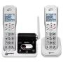 Geemarc AMPLIDECT 595-2 U.L.E Duo belaidis telefonas su 2 rageliais - bazinė stotis - įkrovimo stotelė