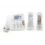 Geemarc Pack SENIOR 295 laidinis ir belaidis telefonas su atsakikliu, nuotraukų klavišais, belaidžiu rageliu su apšviestu ekranu, baltas