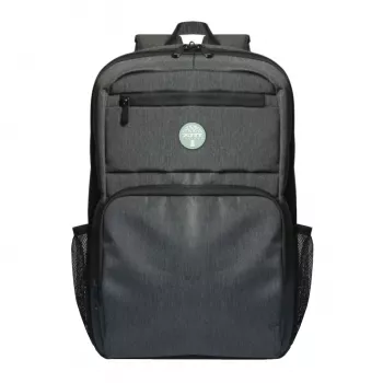 PORT Designs 15.6 inch Seattle Laptop Backpack, Black, 20L, Recycled Polyester, No Rain Cover