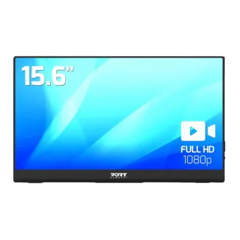 PORT Designs PORT Connect 15.6 inch nešiojamas IPS monitorius - Full HD 1920x1080 - USB-C & Mini HDMI