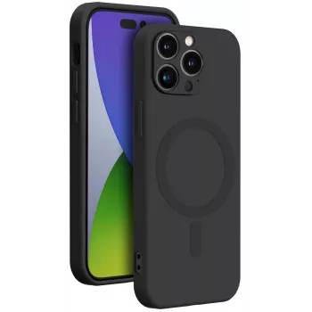 Bigben Interactive Soft Case su MagSafe – Apsauginis Dėklas Apple iPhone 14 Pro, Juodas